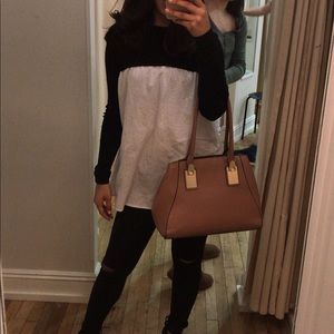 Black and white long sleeved Zara shirt